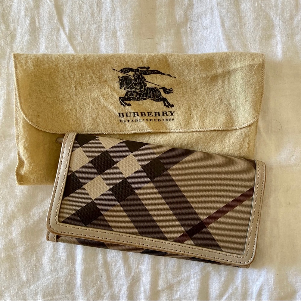 Burberry Smoked Check Wallet